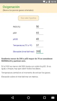 APACHE II Calc android App screenshot 7